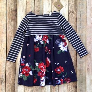 NWT Joules Layla Floral Stripe Dress